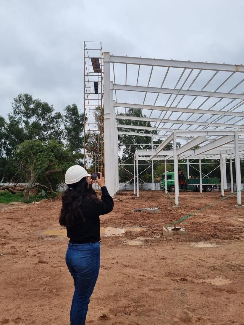 Fiscalización del montaje de la estructura metálica